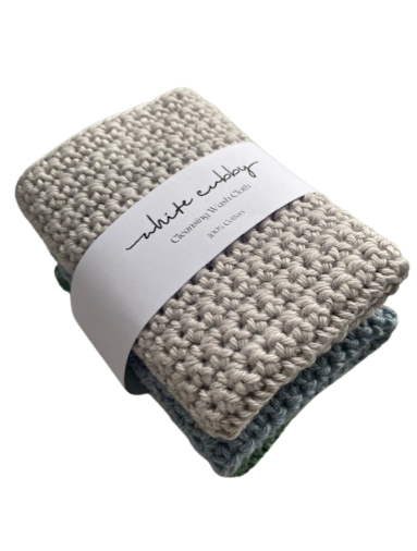 Cleansing Wash Cloths  - Grey/Blue