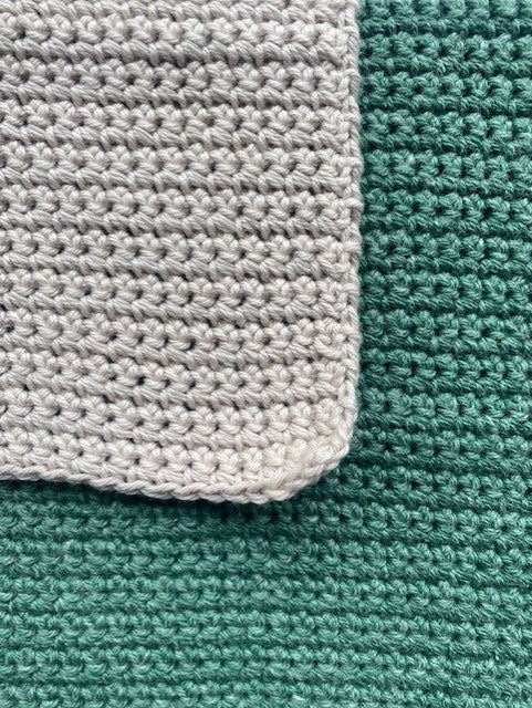 Cleansing Wash Cloths  - Green/Cream