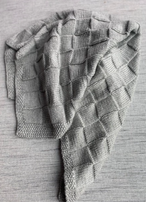 Baby Blanket Squares - Grey