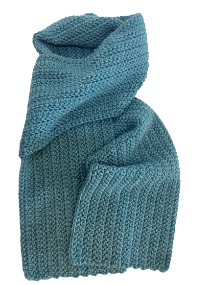 Herringbone Green Scarf