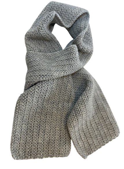 Herringbone Smoke Scarf