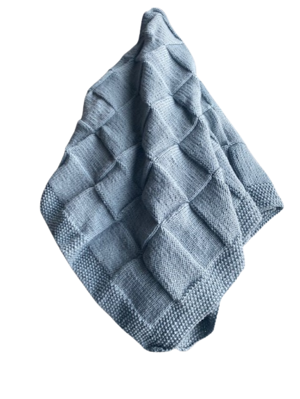 Squares Blanket - Blue