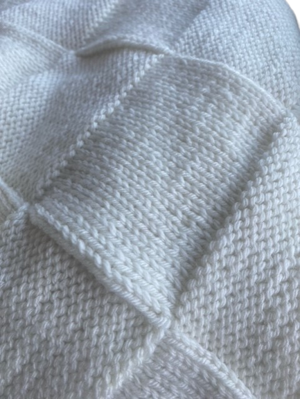 Squares Blanket - Cream